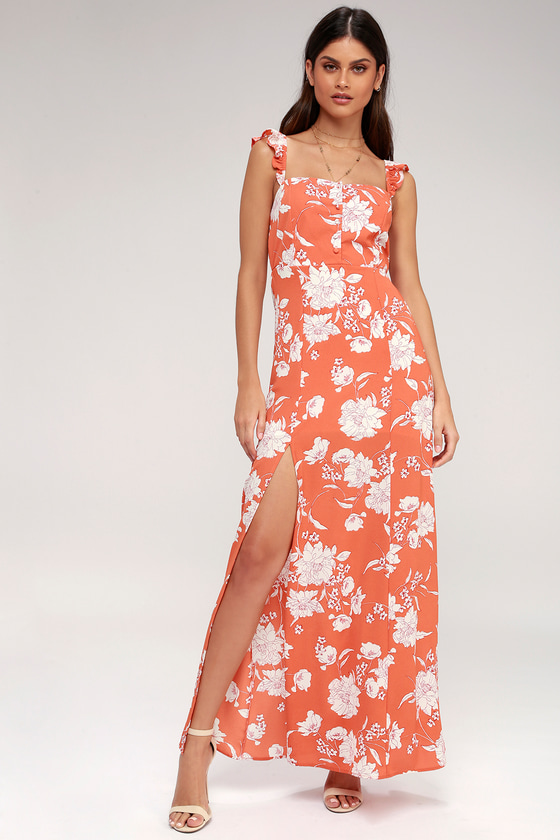 Sage the Label Senora - Coral Dress ...
